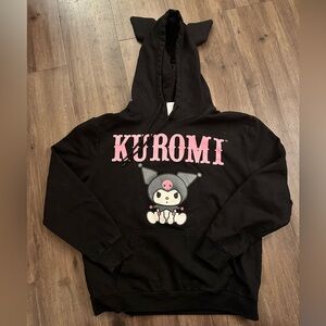 Kuromi Black and Pink Women’s Hoodie